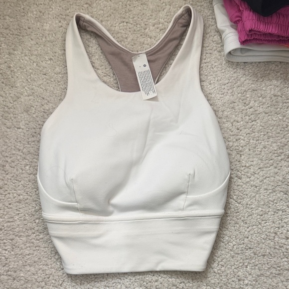 Lululemon Athletica White Sports Bra - Picture 1 of 2